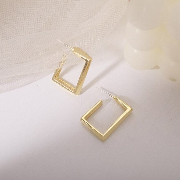 Earrings Women Minimalist Circle Bohemian Hoop Drop Cute Trendy Jewelry - Picture 4 of 7